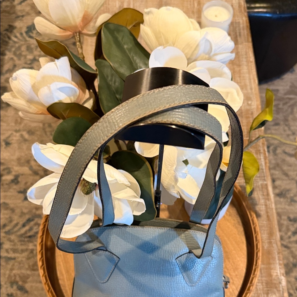 LOEWE vintage Powder Blue Leather Shoulder Bag - Picture 4 of 11